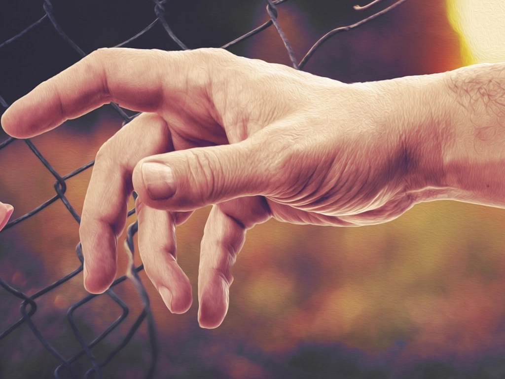 Mano abierta como símbolo de solidaridad y de ser una mejor persona a causa del cannabis